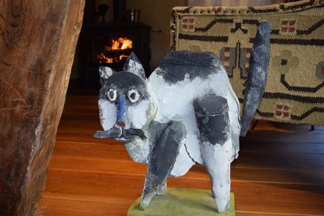 Katze Katze aus Holz